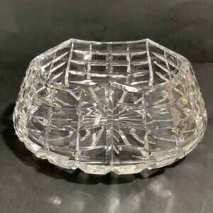 WATERFORD CRYSTAL BOWL 6-1/2" Round Cut Scalloped Rim HTF RARE EUC!!